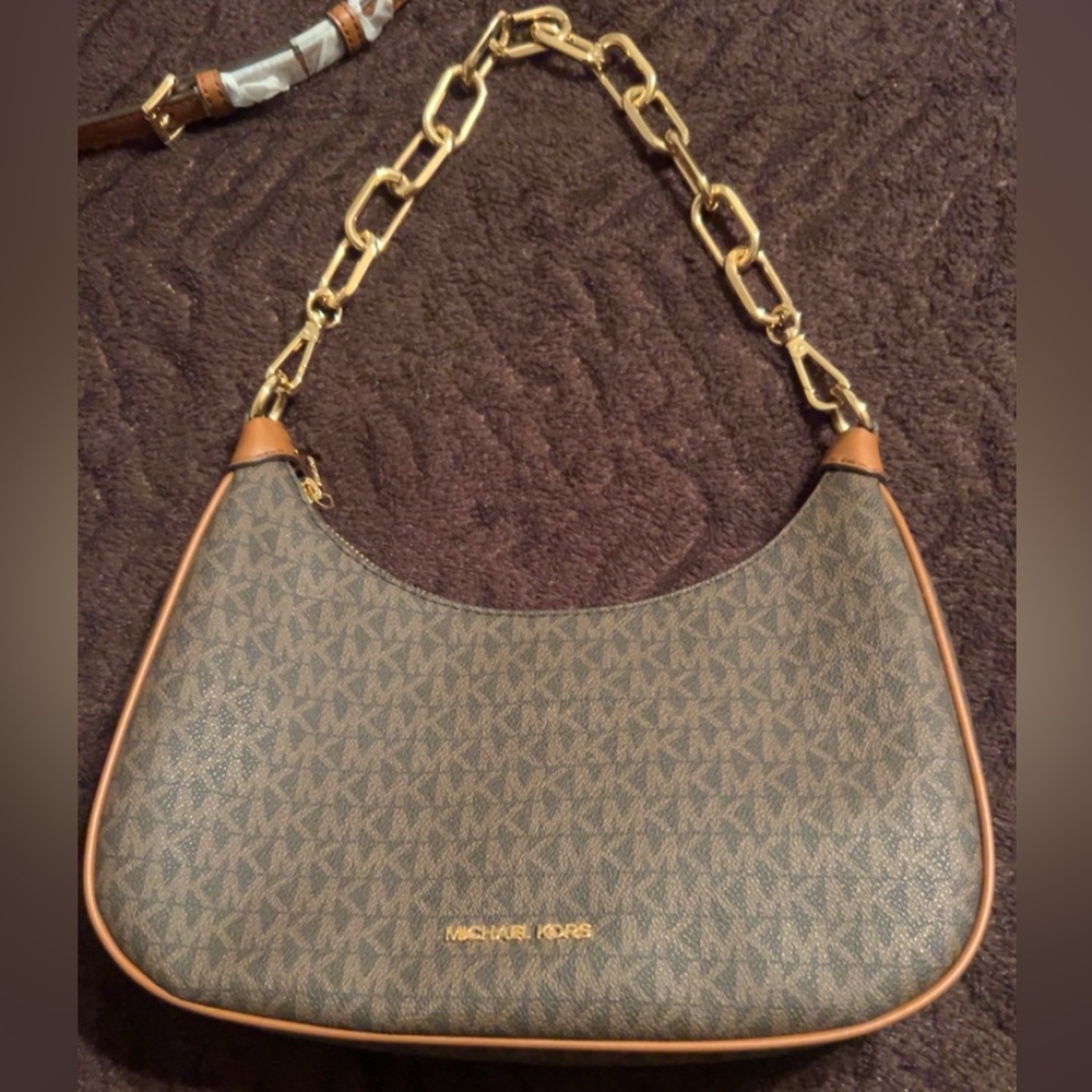 Michael Kors Cora Signature Logo Shoulder Bag and Crossbody - Picture 6 of 12